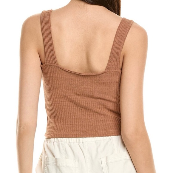 NEW Design History Ribbed Tan Tank Top - Picture 2 of 2